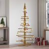 vidaXL Wooden Christmas Tree with Stand Brown 180 cm Solid pine wood