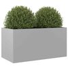 vidaXL Planter Silver 62x30x29 cm Galvanised Steel