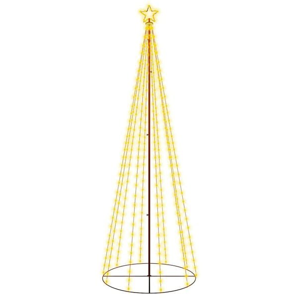 vidaXL Christmas Cone Tree Warm White 310 LEDs 100x300 cm