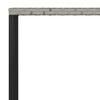 vidaXL 2 Piece Garden Dining Set with Cushions Grey Poly Rattan