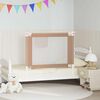 vidaXL Toddler Safety Bed Rail Taupe 100x25 cm Fabric