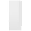 vidaXL Sideboard High Gloss White 120x30.5x70 cm Engineered Wood