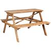 vidaXL Picnic Table 120x120x78 cm Bamboo