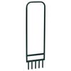 vidaXL Lawn Aerator with 5 Hollow Tines Green Powder-coated Steel