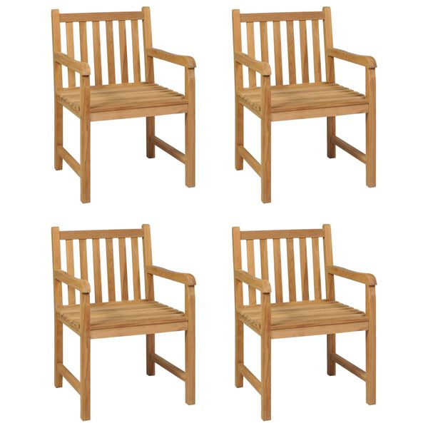 vidaXL 5 Piece Garden Dining Set 160x80 cm Solid Teak Wood