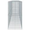 vidaXL Gabion Basket with Cover 750x100x200 cm Galvanised Iron