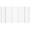 vidaXL H-Shaped Gabion Planter Steel Wire 260x40x150 cm