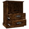 vidaXL Bedside Cabinet Smoked Oak 43x36x60 cm