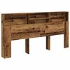 vidaXL Headboard Cabinet Old Wood 200x19x103,5 cm Engineered Wood