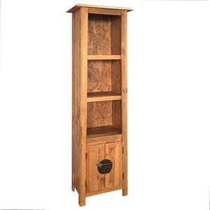 vidaXL Freestanding Bathroom Cabinet Solid Pinewood 48x32x170 cm