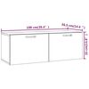 vidaXL Wall Cabinet White 100x36.5x35 cm Engineered Wood