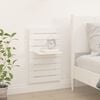 vidaXL Wall-mounted Bedside Shelves 2 pcs White Solid Wood Pine