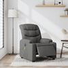vidaXL Electric Massage Recliner Chair Dark Grey Fabric