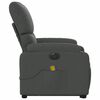 vidaXL Electric Stand up Massage Recliner Chair Dark Grey Fabric