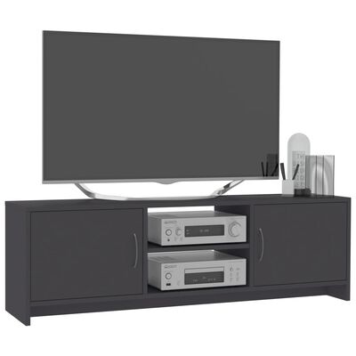 vidaXL TV Cabinet Grey 120x30x37.5 cm Engineered Wood