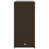 vidaXL Garden Storage Cabinet Brown 105x55x113 cm Poly Rattan