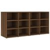 vidaXL Shoe Cabinets 2 pcs Brown Oak 52,5x30x50 cm
