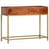 vidaXL Console Table 100x35x76 cm Solid Acacia Wood