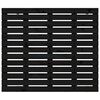 vidaXL Wall Headboard Black 96x3x91.5 cm Solid Wood Pine