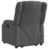 vidaXL Electric Stand up Massage Recliner Chair Dark Grey Fabric