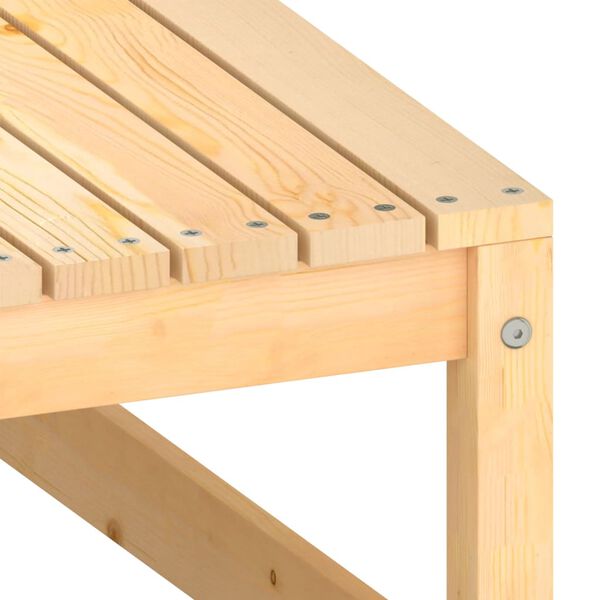 vidaXL Garden Footstools with Cushions 2 pcs Solid Pinewood