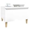 vidaXL Side Tables 2 pcs High Gloss White 50x46x35 cm Engineered Wood