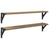 vidaXL Wall Shelves 2 pcs Artisan Oak 80 x 15 x 15.5 cm