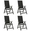 vidaXL 5 Piece Garden Dining Set Aluminium Anthracite