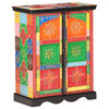 vidaXL Hand Painted Sideboard 60x30x75 cm Solid Mango Wood