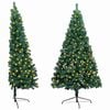 vidaXL Artificial Half Pre-lit Christmas Tree with St& Green 180 cm