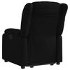 vidaXL Stand up Massage Recliner Chair Black Fabric