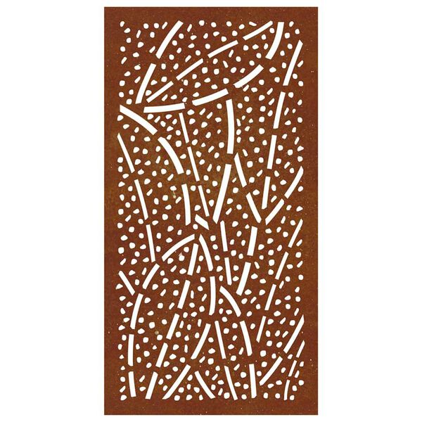 vidaXL Garden Wall Decoration 105x55 cm Corten Steel Leaf Design