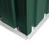 vidaXL Garden Storage Shed Green Metal 204x132x186 cm