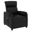 vidaXL Massage Chair Black Faux Leather