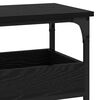 vidaXL Console Table Black oak 100 x 29 x 75 cm Engineered wood