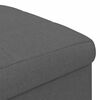 vidaXL Storage Ottoman with Cushion Dark Grey 40 x 40 x 45 cm Fabric