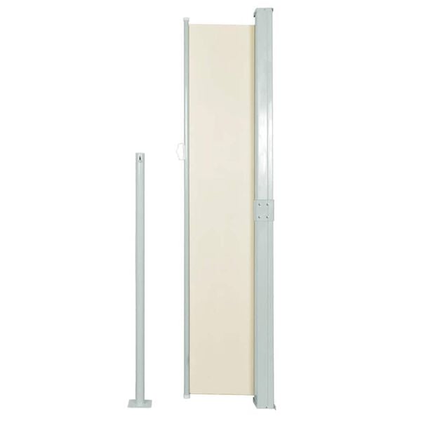 vidaXL Patio Retractable Side Awning 170x300 cm Cream