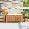 vidaXL Garden Storage Bench with Cushion 91 cm Solid Wood Acacia
