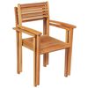 vidaXL 9 Piece Garden Dining Set Solid Teak Wood