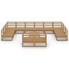 vidaXL 13 Piece Garden Lounge Set Solid Pinewood