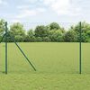 vidaXL Fence Post Other 52 pcs Green 3.2 x 3.2 x 200 cm Steel