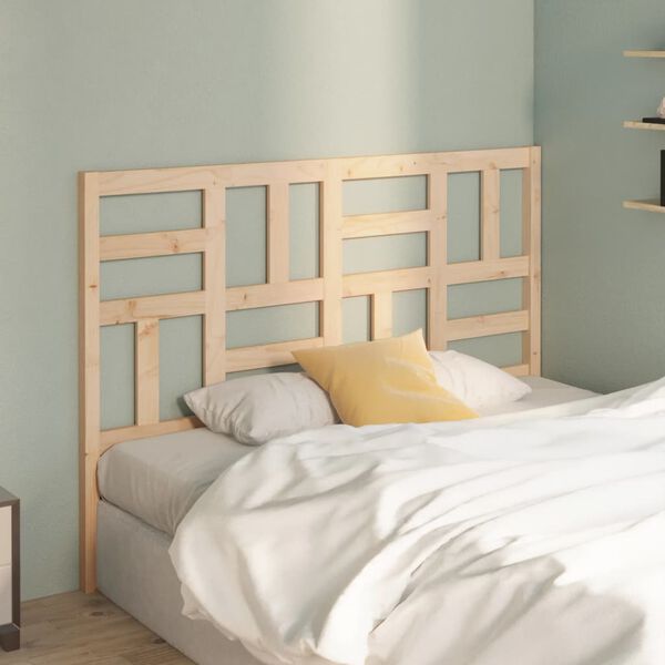 vidaXL Bed Headboard 141x4x104 cm Solid Wood Pine
