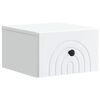 vidaXL Wall-Mounted Bedside Cabinet White 33 x 34.5 x 20 cm