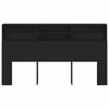 vidaXL Headboard Cabinet Black Oak 180 x 19 x 103.5 cm Engineered Wood