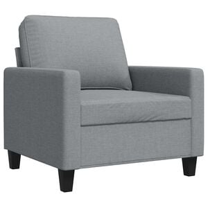 vidaXL Sofa Chair Light Grey 60 cm Fabric