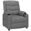 vidaXL Massage Chair Grey Faux Leather