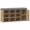 vidaXL Shoe Bench Artisan Oak 102x32x50 cm Engineered Wood