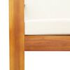 vidaXL 3 Piece Garden Sofa Set with Cushions Solid Wood Acacia