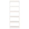 vidaXL Book Cabinet/Room Divider White 60x30x167.5 cm Solid Wood Pine