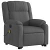 vidaXL Electric Stand up Massage Recliner Chair Dark Grey Fabric